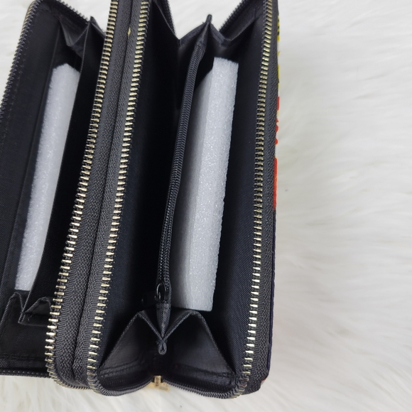 New double zipper wallet with strap - Picture 6 of 8